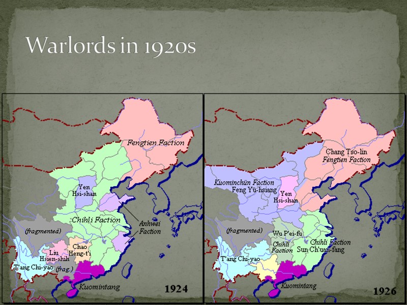 Warlords in 1920s